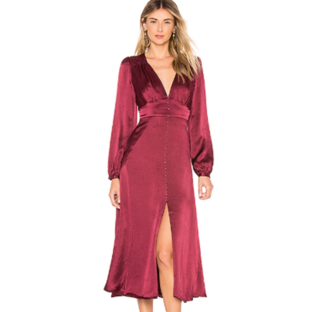Auteur Jada Dress in Wine SZ XS